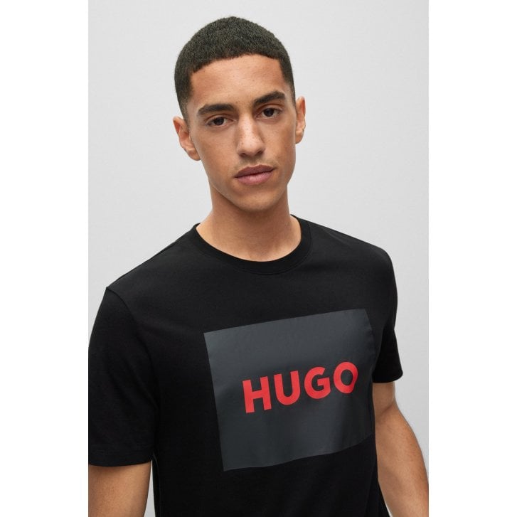 HUGO HUGO  Dulive222 Mens Large Label Logo T-Shirt